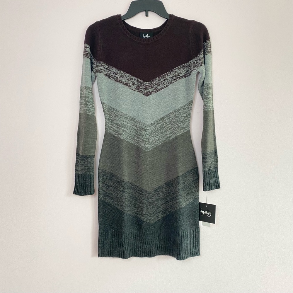 NEW By&By Long Sleeves Bodycon Sweater Dress size small